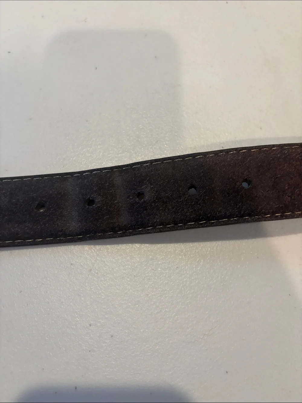 Torino Leather Company - European Sueded Calfskin Belt - Brown. Size 42